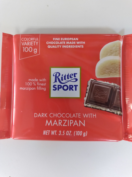 Ritters Sport   Dark Chocolate Marzipan