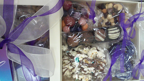 Box of chocolates and assorted treats