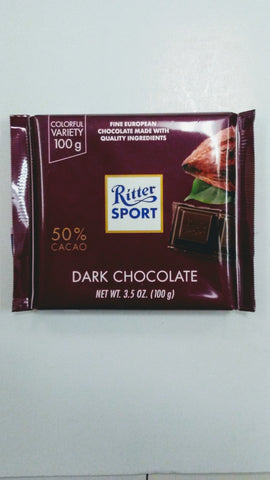 RITTER SPORT   Dark Chocolate 50%