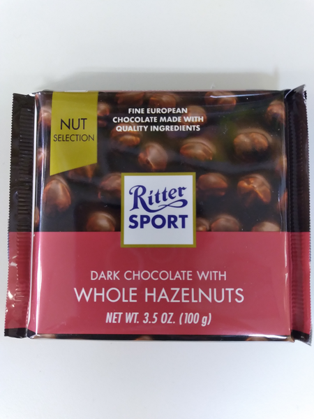 Ritter Sport  Dark Chocolate Hazelnuts